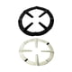 thumbnail image 1 of EeaseMX 2 soportes para cafetera moka, soporte para cocina de gas, rejilla para quemador de gas (negro y plateado), 1 of 7