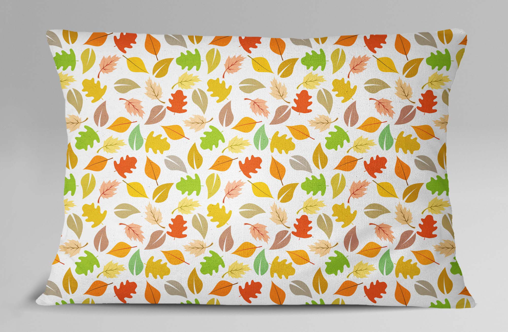 Details about   S4Sassy Sofa Pillow Sham Leaf Print 2 Pcs Cotton Poplin Home Decor Cushion Cover 