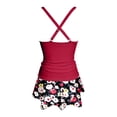 thumbnail image 5 of Womens Tankini Bathing Suits 2026 Casual Modest Striped V Neck Strappy Bikini Top with Bottom Two Piece Bathing Suits Woman, 5 of 5