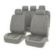 thumbnail image 5 of Luzkey Fundas de asiento de coche de piel sintética, lavables, fundas para asientos delanteros y traseros, protector impermeable clásico para vehículos, SUV, accesorios para coche, color negro, 5 of 6