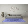 thumbnail image 3 of Ahgly Company Machine Washable Indoor Rectangle Persian Blue Traditional Area Rugs, 2' x 3', 3 of 4