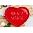 thumbnail image 6 of Way to Celebrate 1pk Red Ceramic Heart Serving Tray, 6 of 6