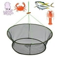 thumbnail image 1 of 1-Pack 61.5x85cm/24x33" Large Foldable Fishing Net Bait Trap Cast Dip Net Cage Crab Fish Minnow Crawdad Shrimp, 1 of 7