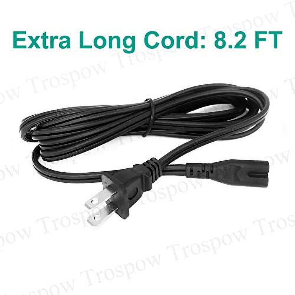 TCL FASHLOVE 8.2' 2-Prong Power Cable for 32"-65" Roku Smart TV