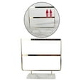 thumbnail image 3 of lionlar Marble Base Jewelry Rack Metal Earring Display Stand 2 Tier White Base, 3 of 9