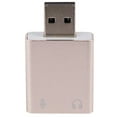 thumbnail image 3 of Tarjeta de sonido USB 7.1 externa (3 unidades) con conector de 3,5 mm para auriculares, micrófono y audio estéreo para PC, ordenador y portátil., 3 of 8