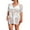 White, variant on charmo essentials Short Sleeve Beach cover-ups for Womens Side Split Botton One Piece Swimwear