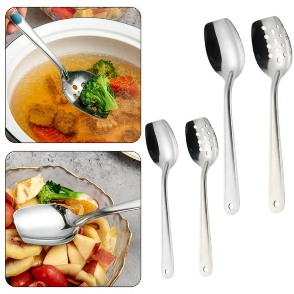 Dinnerware Sets Clearance! Stainless Serving Spoons and Slotted Spoons for Hotel Buffet Ideal for Dish Portioning and Salad Serving with Quality 1 Cutlery