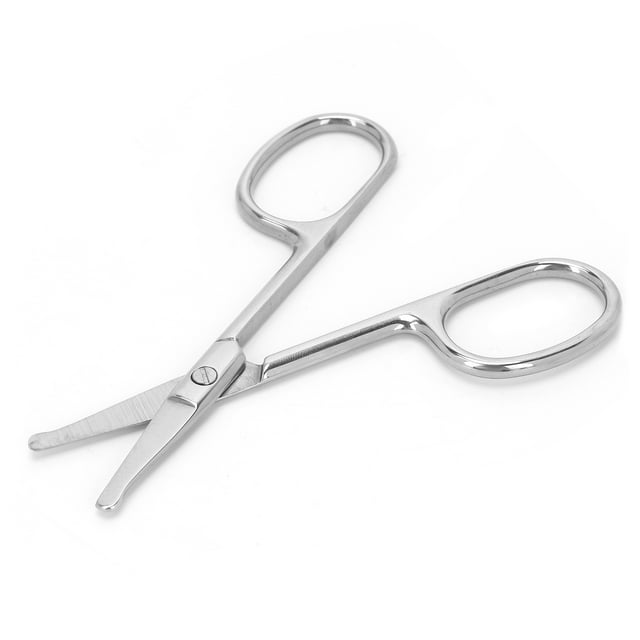 Facial Hair Scissors Small Scissors, Nose Hair Scissors Stainless Steel Rounded Tip Scissors for Eyebrows Nose Moustache Beard MJ-WB094
