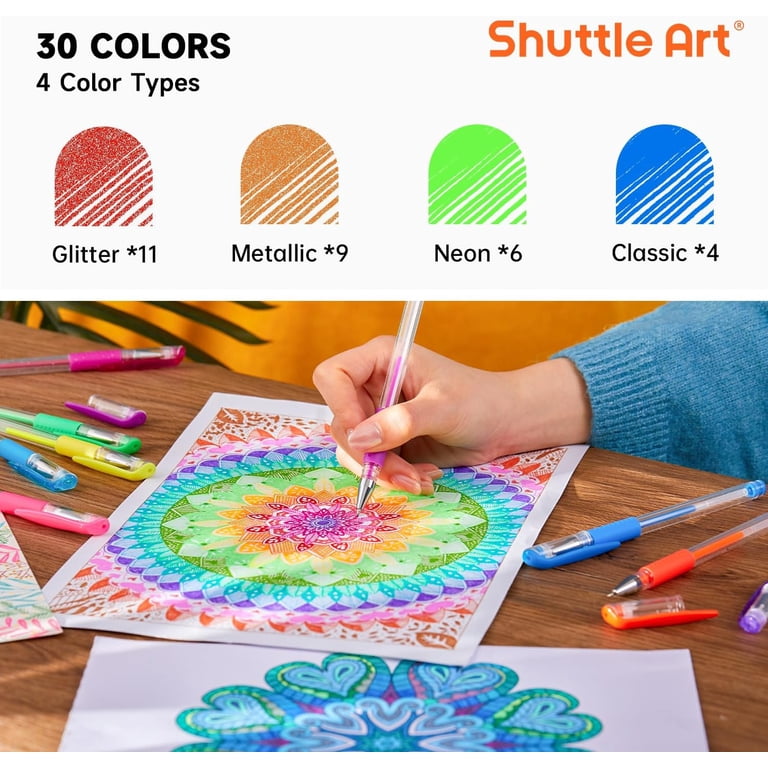 Shuttle Art Gel Pens, 60 Colors with Refills photo 3