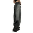 thumbnail image 5 of Lnzyyephy Women Washed Distressed Jeans Loose Wide Leg Pants Casual Elastic Trousers for Work Office Streetwear, 5 of 7