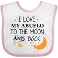 thumbnail image 3 of Inktastic I Love My Abuelo to the Moon and Back Boys or Girls Baby Bib, 3 of 4