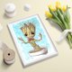 thumbnail image 4 of Cuadros Decorativos 5D bricolaje completo taladro diamante pintura Groot bordado mosaico Kits (hg838) Likrtyny embutido en tela, 4 of 9