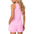 thumbnail image 3 of Swimsuit for Girls, 2-Piece Tankini Set With Solid Color Split Design for Beach Summer, 3 of 7