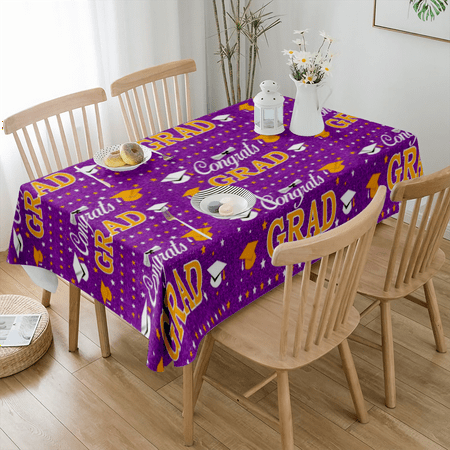 

Graduation Tablecloth 2023 Graduation Table Clothes 2023 Congrats Grad Tablecloths Party Decorations Supplies Graduation Table Cover for College Kindergarten Elementary(#45 L-59x84 )