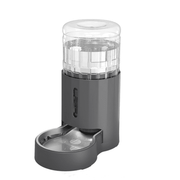 Cat Water Dispenser and Stainless Steel Bowl, Automatic Gravity Water Dispenser for Cats or Small Medium Size Dogs, Large Capacity, Easy to Clean and Safe for Pets