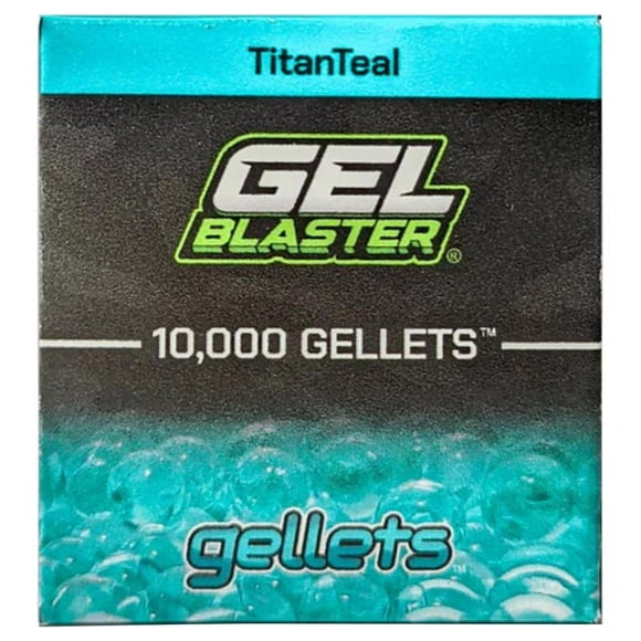 Gellets Gel Blaster, 10000 unidades, color verde azulado