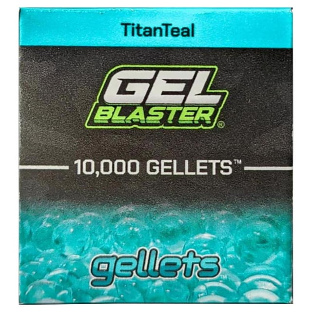 Gellets Gel Blaster, 10000 unidades, color verde azulado