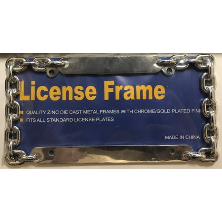 - Chain Link Chrome License Plate Frame