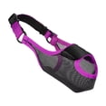 thumbnail image 4 of Breathable Mesh Dog Muzzle for Small Dogs, Anti Bite Bark Scavenge Licking Pet Mouth Guard, Soft Airy Comfortable Muzzle for Grooming Walks, Purple, 4 of 5