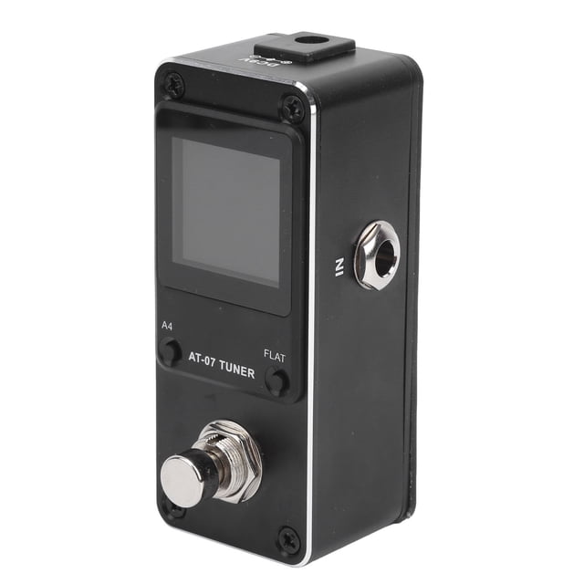 Afinador de pedal de guitarra eléctrica, Pedal de guitarra eléctrica aromática Afinador de guitarra eléctrica Afinador Hz Meticulosamente diseñado