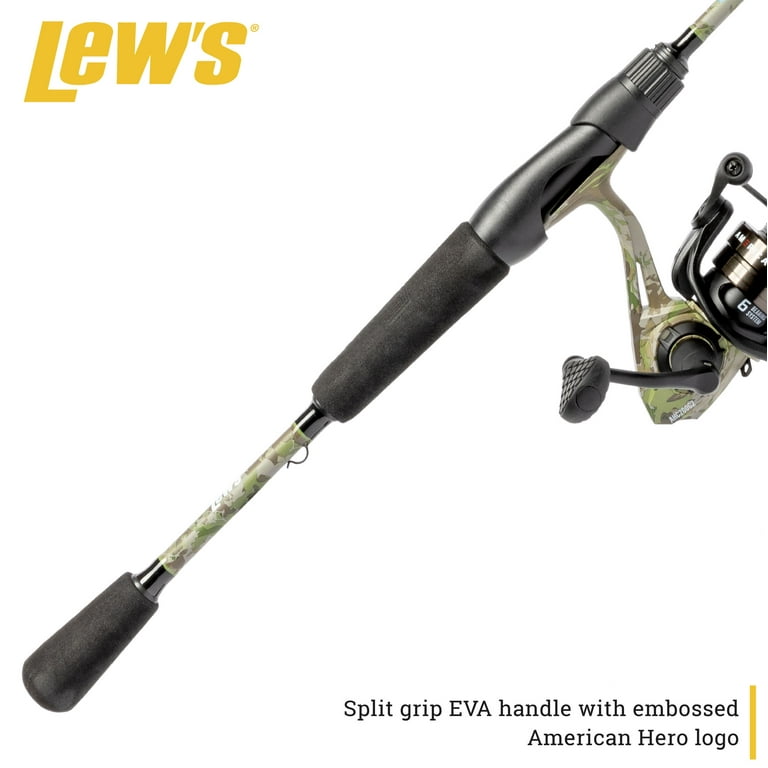 Free Shipping! Lew&rsquo;s American Hero Camo Spinning Reel and Fishing 