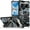 Light Blue-pixel6, variant on Camouflage Case for Google Pixel 6 Pro with Magnetic Stand, Military Grade Protection Shock Absorption Rugged Camo Case with Kickstand for Google Pixel 6 Pro-Green
