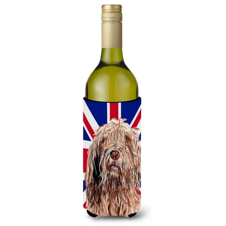 

Carolines Treasures SC9878LITERK Otterhound with English Union Jack British Flag Wine Bottle Hugger Wine Bottle