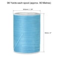 thumbnail image 2 of Unique Bargains Sky Blue Polyester Waxed Leather Sewing Thread, 98 Yards, 2 of 5