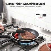 480°F Heat Resistant Kitchen Tongs: U-Taste 12in Silicone Cooking Tong with Firm Sealed Non Stick Rubber Tips & Silicon Coated 18/8 Stainless Steel Handle & Smooth Lock for Serving Grill(Black)