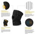 thumbnail image 3 of 2 pcs Black Neoprene Patellar Knee Brace-KNEE PROTECTOR, 3 of 5