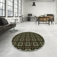 thumbnail image 4 of Ahgly Company Tapis d'Intérieur Lavables en Machine, Carré Transitionnel, Zone Grise de Minuit, Carré de 3', 4 of 7