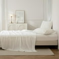 thumbnail image 3 of Pooja Handicrafts Twin Pure Cotton Bed Set, off white Bedding sheet 210 Thread Count, 3 of 4
