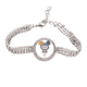 thumbnail image 1 of Animal mouse natural Grey Cheese uu Pulsera de tobillera de cadena de tenis, joyería de diamantes, 1 of 3
