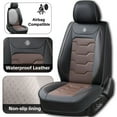 thumbnail image 4 of Car Seat Cover for Chevrolet Equinox 2005-2026, Car Seat Covers, Waterproof Faux Leather, 5 Seats Full Set, Wear Resistance, Easy to Clean and Install, Protect and Upgrade Seats, 4 of 9