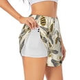 thumbnail image 2 of Disketp Flying Bees1 Print Women's Shorts Workout Shorts for Athletic Gym Running Shorts with Phone Pockets Medium, 2 of 8