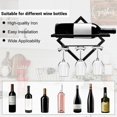 thumbnail image 4 of KAIYANG Soporte de pared de metal para vino, organizador plegable para colgar botellas de vino para 2 botellas de licor (estilo 1) Estilo 1, 4 of 5