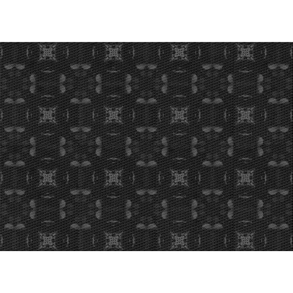 Ahgly Company Machine Washable Indoor Rectangle Transitional Night Black Area Rugs, 8' x 12'