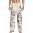 thumbnail image 1 of Gaeub Cowboys Riding Horses In Desert Print Mens Pajama Pants,Lounge Pants With Pockets And Drawstring-Small, 1 of 1