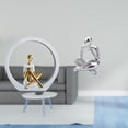thumbnail image 2 of Estatua de niña,Estatuas de mujeres y niñas,estatuillas,decoración elegante,Escultura de arte abstracto,regalo creativo y moderno para el hogar.,Figura de lector abstracto,Estatua de, 2 of 8