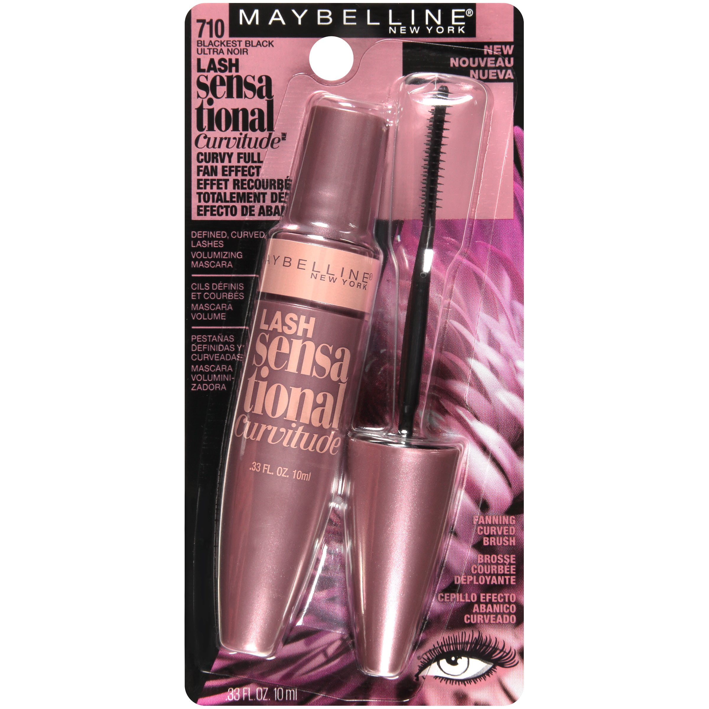 Maybelline New York Lash Sensational Curvitude™, Waterproof Mascara, 9 mL