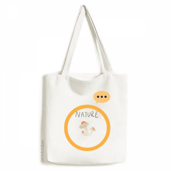 Mushroom island Painting Expression Sack Canvas Tote Shoulder Bag