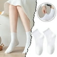 thumbnail image 2 of Daznico Socks for Women - Cotton Socks Women's Mid Tube Socks Autumn and Winter Socks Solid Color White Stockings Mid Tube Socks for Women, 2 of 6