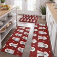 thumbnail image 2 of Pink Bichon Frise Kitchen Rugs Sets Of 3,Kitchen Runner Rugs Non Skid Washable,Decorative Kitchen Floor Mats for Kitchen,Sink,Laundry,17"x30"+ 17"x47" + 17"x59", 2 of 6