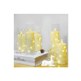 thumbnail image 3 of Velas Led Grande Flama Realista Vaso De Cristal Remoto 5 pcs, Blanco, 3 of 5