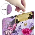 thumbnail image 3 of FMSHPON Roses Butterfly Floral Clipboard Hardboard Wood Nursing Clip Board and Pull for Standard A4 Letter 13x9 inches, 3 of 7