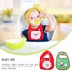 thumbnail image 4 of 2 uds babero infantil con temática navideña comiendo saliva toalla encantadores baberos de comedor para recién nacidos, 4 of 7