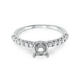 thumbnail image 3 of Bague Demi-Éternité en Diamants 1/3 Ct en Or Blanc 14 K, 3 of 3