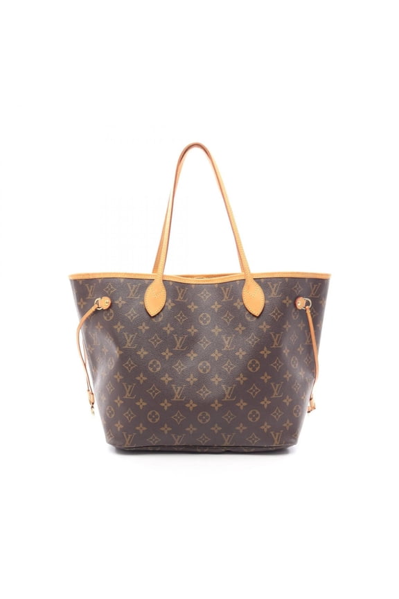 Pre-Owned Louis Vuitton Neverfull MM Monogram Tote Bag Handbag, Coated Canvas Leather, Women's,...