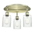 thumbnail image 4 of Innovations Lighting  Hadley - 3 Light 16" Flush Mount Antique Copper/Matte White, 4 of 5
